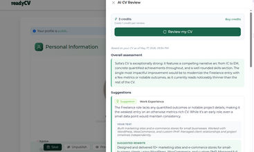 ReadyCV screenshot