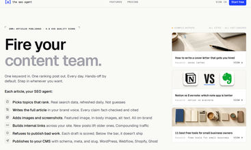 The SEO Agent screenshot