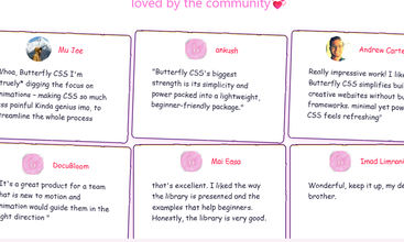 butterfly css screenshot