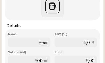 AlcoList screenshot