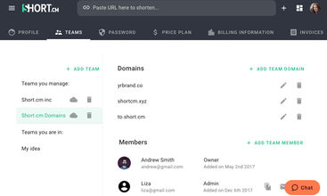 Short.io screenshot