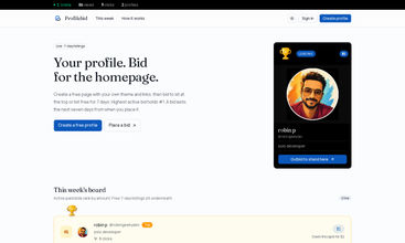 profilebid screenshot