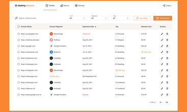 Track My Domains screenshot