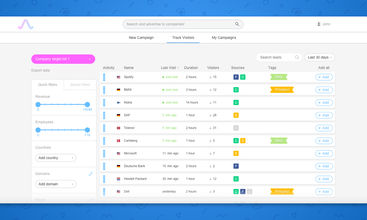 Albacross screenshot