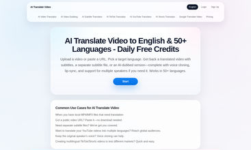 ai translate video screenshot