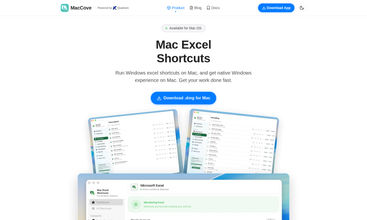 Mac Excel Shortcuts screenshot