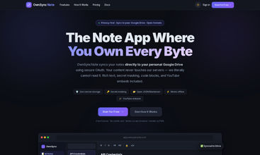 OwnSyncNote screenshot