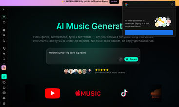 BeMusic AI screenshot