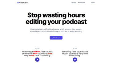Cleanvoice screenshot