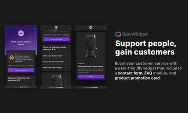 OpenWidget screenshot