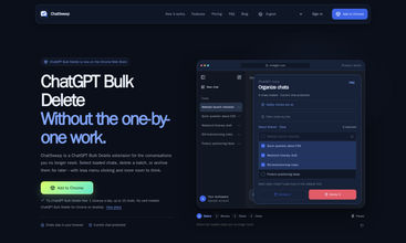 ChatGPT Bulk Delete screenshot