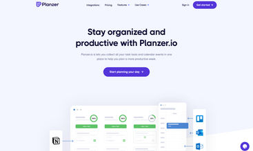 Planzer.io screenshot