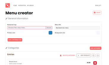 Menuffy screenshot
