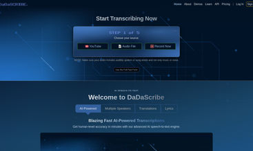 DaDaScribe screenshot