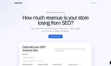 GetSEOLoss screenshot