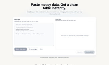 MessyData screenshot