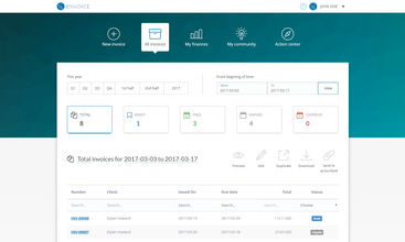 Envoice screenshot