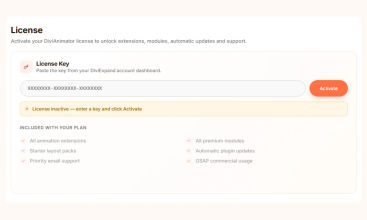 DiviAnimator screenshot