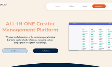 Influencer Hero screenshot