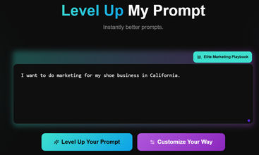 Level Up My Prompt screenshot