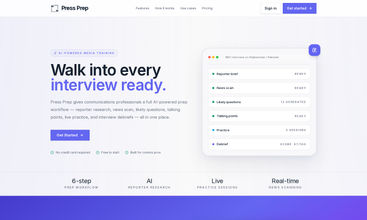 PressPrep screenshot