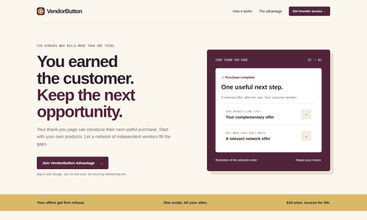 VendorButton screenshot