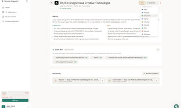 Resume Inspector screenshot