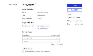 PaymentX screenshot
