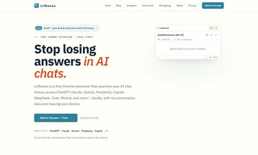 LLMnesia screenshot