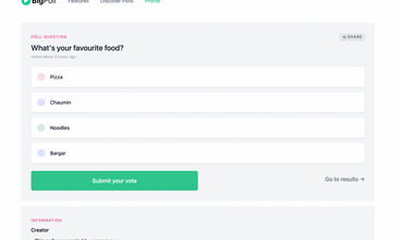 BigPoll screenshot