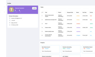 TaskJect screenshot