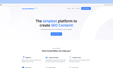 ContentWise screenshot