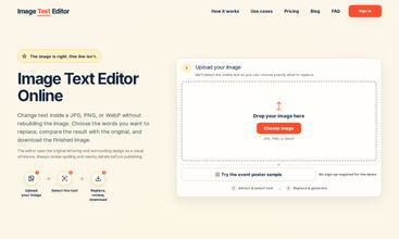 Image Text Editor screenshot