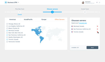 Business VPN screenshot