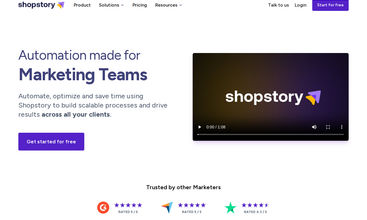 Shopstory screenshot