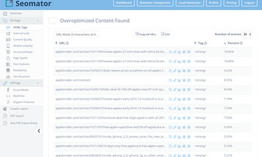 Seomator screenshot