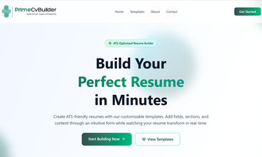 PriimeCvBuilder screenshot