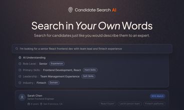 Candidate Search AI screenshot