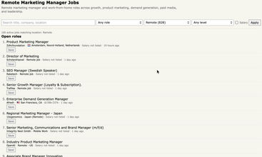 Marketing Manager Jobs screenshot