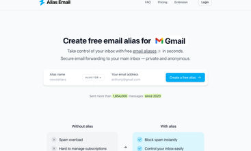 Alias Email screenshot