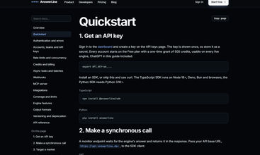 AnswerLine screenshot