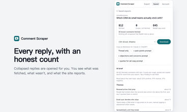 Comment Scraper screenshot