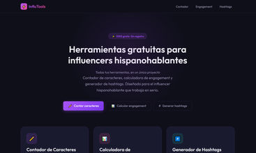 InfluTools screenshot
