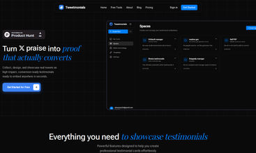Tweetmonials screenshot