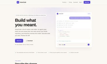 AstraCode screenshot