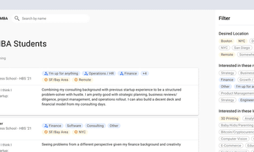 Hire A Startup MBA screenshot