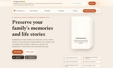 FamilyStories screenshot