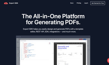 Export SDK screenshot