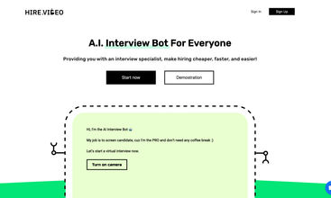 Hire.Video screenshot