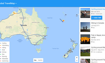 TravelMap screenshot